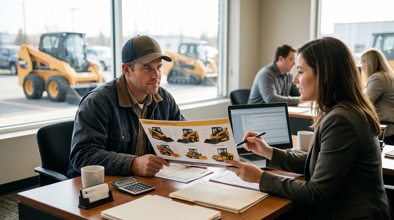 Illustration: Financing for Startup Construction Companies: How to Get Your First Skid Steer